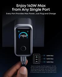 Gambar Anker Prime Charger 160W 3-Port Compact GaN USB C Charger Block, Smart Display and Touch Control, 140W Max Charging via Any Single Port for MacBook Pro/Air Laptop iPhone 17/16 Series - A2687 - 160W Gan Silver dari Anker Indonesia Kota Administrasi Jakarta Utara 5 Tokopedia