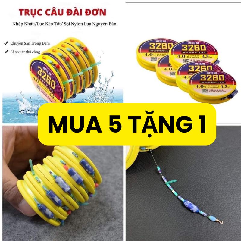  Dây trục câu đài buộc sẵn 3260 đủ size 3.6m đến 7.2m 