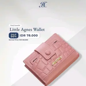 Little Agnes Wallet Jims Honey Dompet Lipat Pendek Kulit