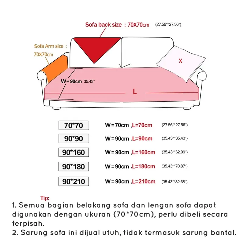 Mococo COD Cover Sofa Sarung Sofa Penutup Sofa Pola Houndstooth Lembut / Alas Handuk Sofa Alas Blanket Sofa 1 2 3 4 5 seater L 3