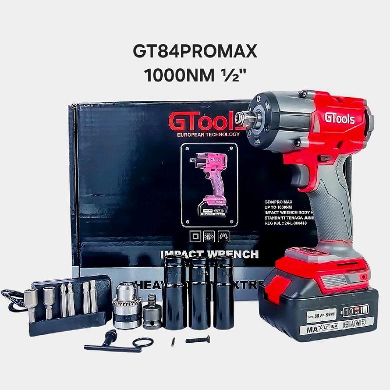 GTOOLS Impact 1000NM 1/2 Inch GT84PROMAX Pembuka Baut Roda Mobil - Shop ...