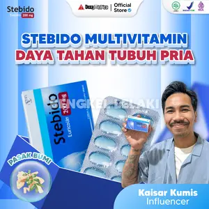 STEBIDO MULTIVITAMIN DAYA TAHAN TUBUH  LAKI - LAKI 1 BOX 30 TABLET BPOM & HALAL MUI