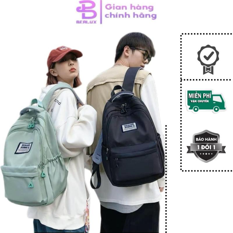 Balo đi học kiểu dáng Hàn Quốc màu pastel xinh xắn a106 Backpack Đeo Vai size lớn nhiều ngăn vừa lap 15,6 in thời trang thanh lịch chất liệu polyester