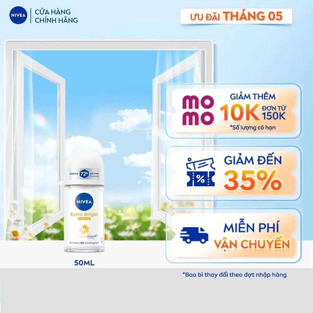 Lăn Ngăn Mùi NIVEA Dưỡng Da 8 Super Food | Vitamin C (50 ml) - 81644