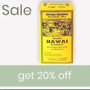 Maizena Tepung Maizena Hawai 200 Gram Putih Bersih untuk Kebutuhan Aneka Kue Halal Sale 20% Off