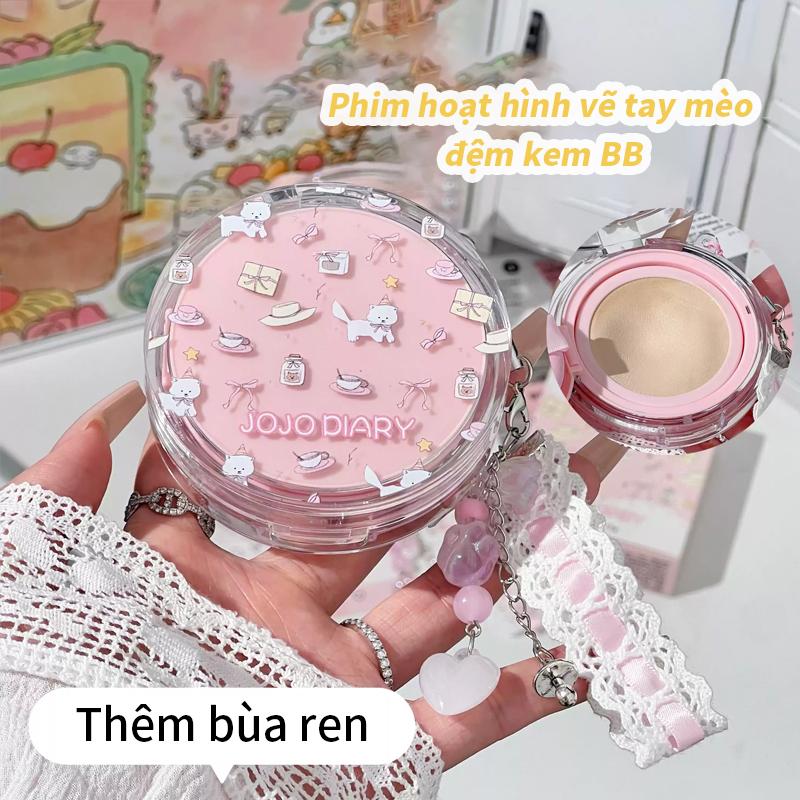 Đệm Mèo Hoạt Hình, Để Trang Điểm, Che Phủ Và Che Khuyết Điểm, Duy Trì Lâu Trôi, Tạo Cảm Giác Giống Như Da Mềm Mịn, Kiểm Soát Dầu Tốt, Thích Hợp Làm Kem Nền