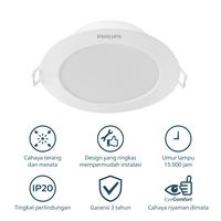 Gambar Philips Lampu Downlight Eridani DL190B LED6 D100 7W 40K Semi Putih dari Philips Lighting Bogor Kab. Bogor 4 Tokopedia