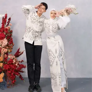 KIMONIK BAJU TENUN ARUM COUPLE WHITE