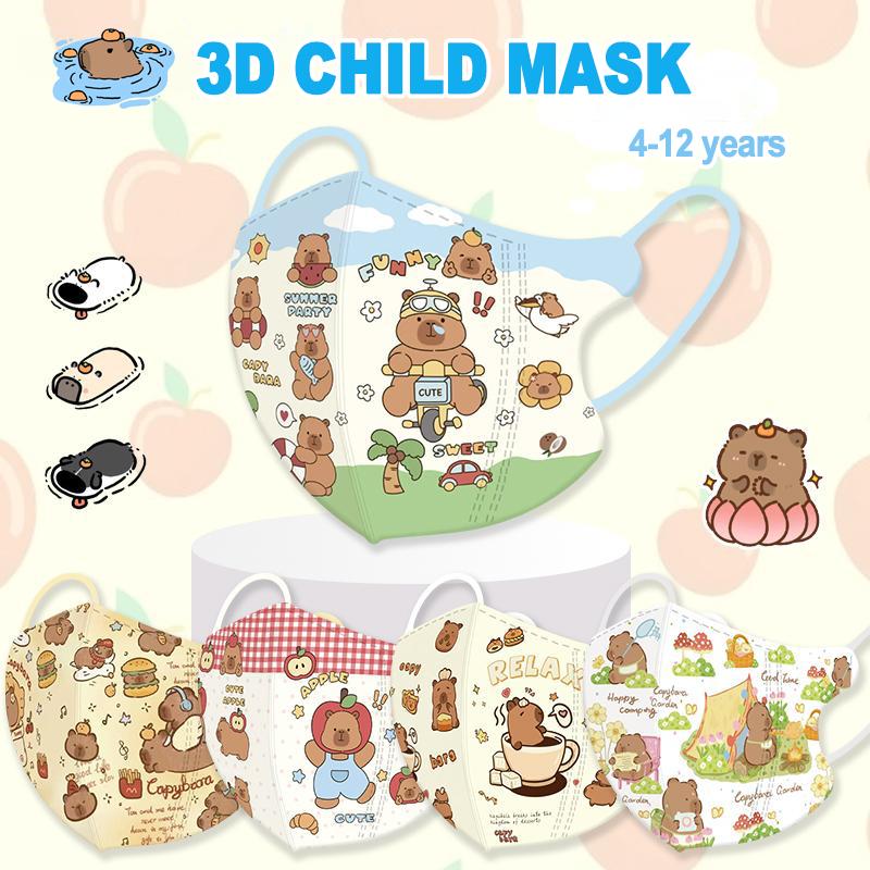 Capybara 3D Mask 4-12 age Kids Mask Independent packaging Kuromi ...
