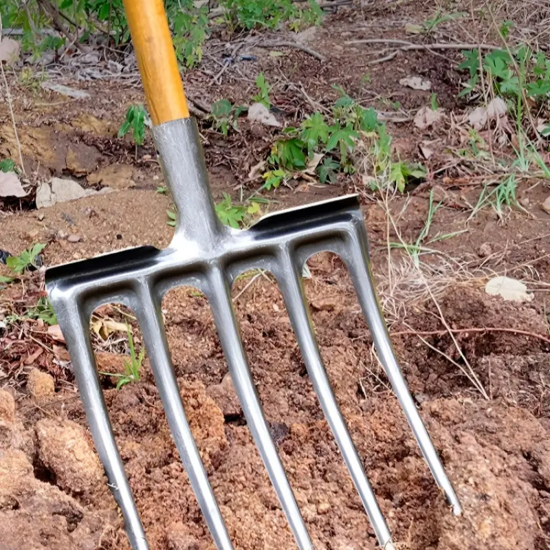 Manganese steel tilling forktilling soil loosening magic weapon