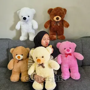 Boneka Teddy Bear Beruang Pita Ukuran XL 60CM Kado Mewah