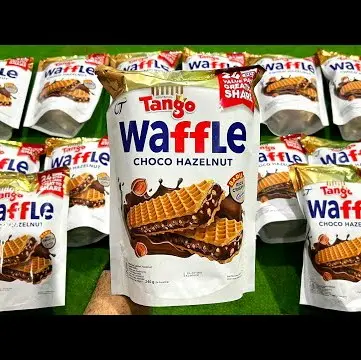 VIRAL TANGO WAFFLE CHOCO HAZELNUT POUCH Camilan Coklat Makanan Crispy Snack Food Cookies Manis