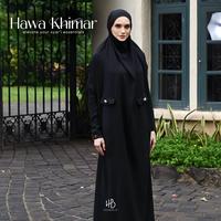 Gambar HIJABERLIN - Hawa Overhead Khimar Dress Terusan Berlengan - Gamis Syari Umroh Haji Premium - Amber, LXL dari Hijaberlin Kota Depok 1 Tokopedia