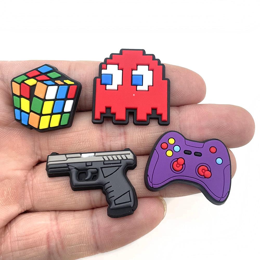 Penjualan 1pcs cartoon Seri shoe charms  DIY  Sepatu Taman Sandal Pin Aksesori Sepatu Hadiah Ulang Tahun Anak