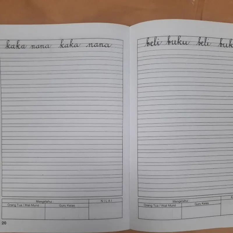 Latihan Menulis Huruf Sambung - untuk TK/ PAUD 8