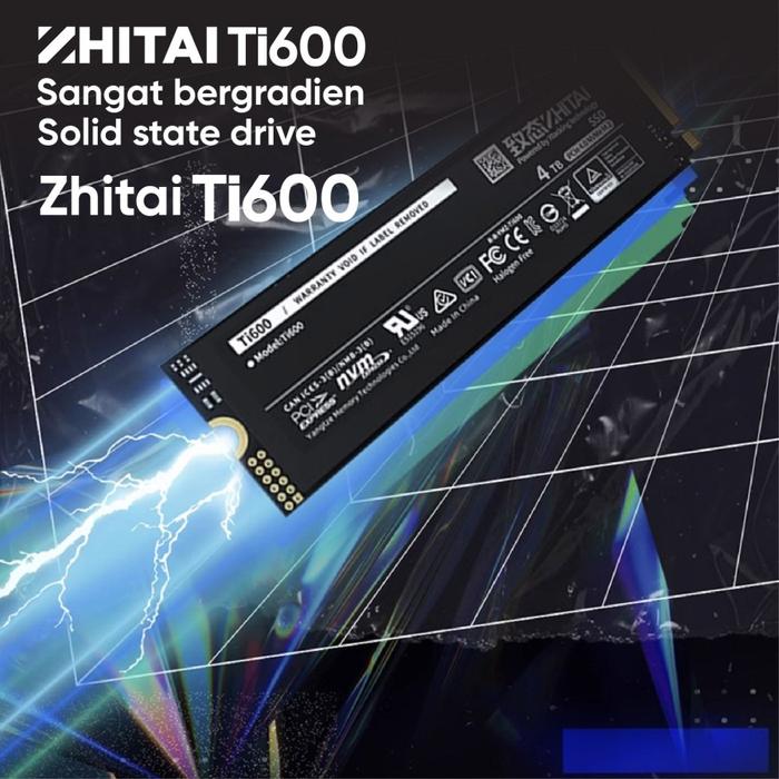 Gambar ZhiTai Ti600 2TB SSD m.2 NVMe PCIe Gen4 dari STAR17 COM Kota Administrasi Jakarta Selatan Tokopedia