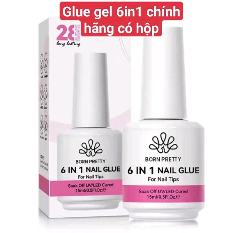  Glue gel 6 in 1 úp móng - cứng móng - ẩn phụ kiện 