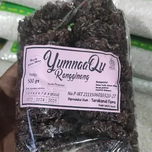 Rengginang ketan hitam (500 gram) rasa manis siap goreng tanpa jemur