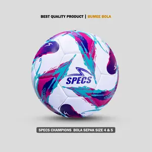 BOLA SEPAK Specs Palapa Champions Size 4 dan 5 | 100% Real Pict | Bola Kaki | GRATIS PENTIL DAN JARING | Ball Outdoor Indoor
