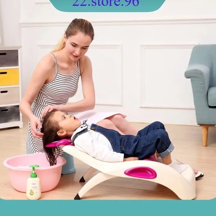 Ghế Gội Đầu Nhựa Gập Gọn Siêu Dễ Thương, Tiện Lợi Cho Bé Voi lót  tắm 1
