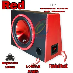 Paket Combo Speaker Subwoofer ADX Delta Red 12 inch Double Coil Plus Terminal Kotak Dan Corong Angin