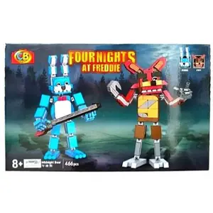 [Adventure Veria] Mainan Anak Bricks Five Nights At Freddie Untuk Anak Laki | Mainan Bongkar Pasang Fournights At Freddie Bonnie & Foxy Brick | Mainan Bongkar Pasang Fournights At Freddie Fazbear & Chica Brick