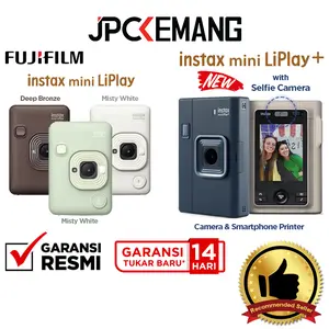 Fujifilm Instax Mini LiPlay+ / Liplay Fuji Instax Mini Li Play Plus Hybrid Instant Camera Printer Garansi Resmi