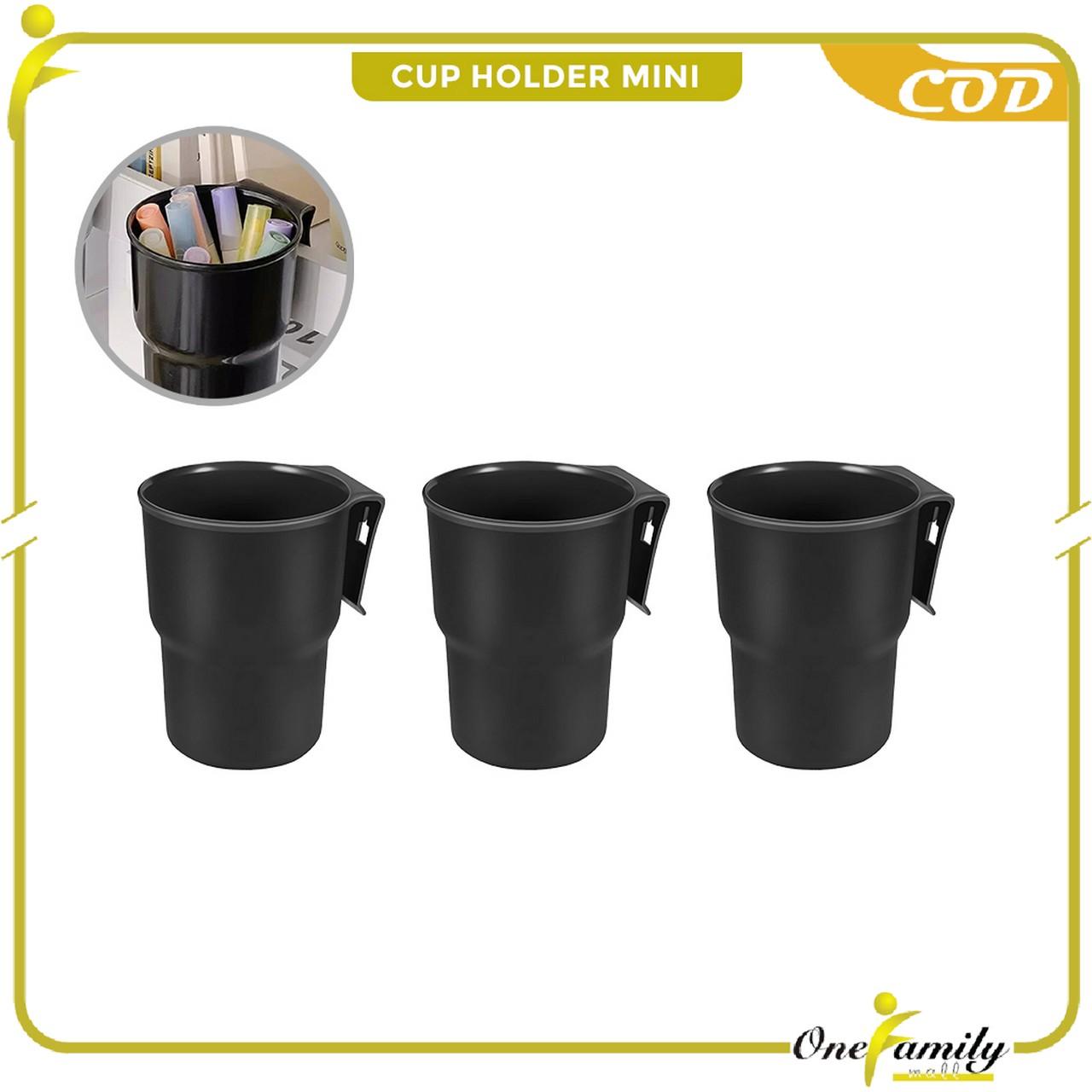 [COD] OFM C1564 Tempat Sampah Mobil Mini Model Cup Holder Bisa untuk Botol Minum Multifungsi