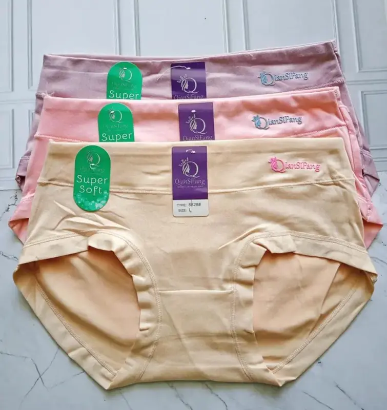 6PCS CELANA DALAM WANITA REMAJA DAN DEWASA SUPER SOFT KUALITAS TERBAIK CD FASHION WANITA BAHAN KATUN Lembut Nyaman Cewek High Pendek Boxer 2