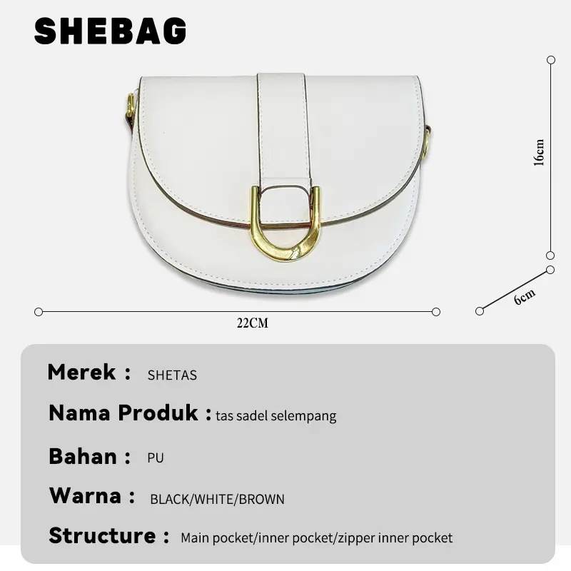 SHEBAG Tas Wanita Selempang Import C.K Saddle Gabine - Handbag Wanita 03 8