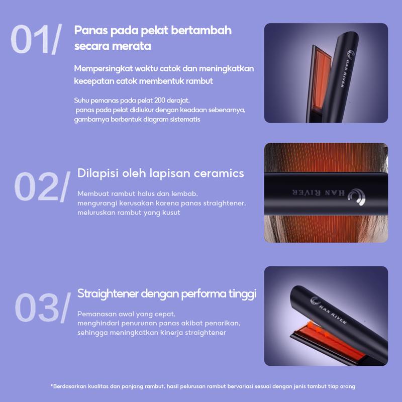 Product Introduction of [IschaIndyofc]HAN RIVER Hair Dryer & Catokan Rambut Set / Low Watt Pengering Rambut & curling iron 2 in 1 Catokan Hitam 23