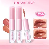 Gambar [Official]PINKFLASH 2PCS Stay Fusion Matte & Glossy Lipstick Lasting Transferproof Waterproof Intense Coverage Lightweight Non-sticky 2 IN 1 LIPSTICK - NU01+PK01 dari PINKFLASH STORE Kab. Tangerang 1 Tokopedia