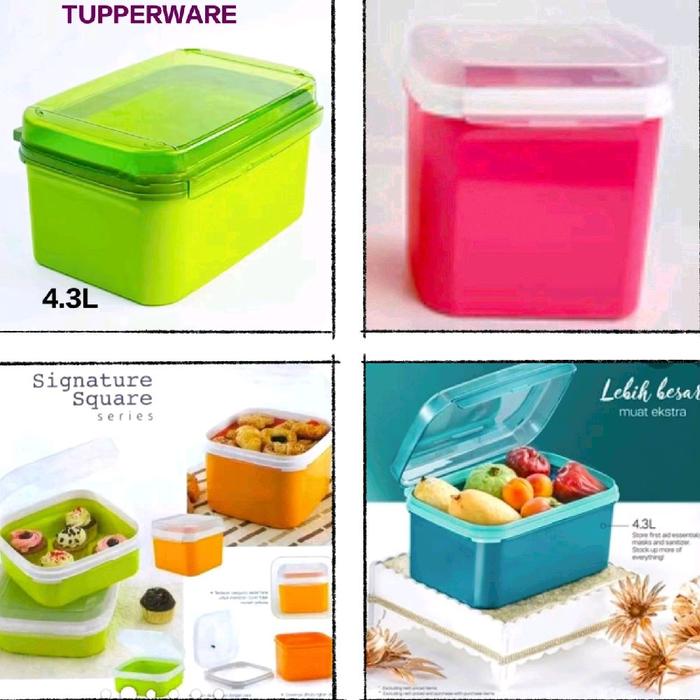 Jual Ezy Rectangular Keeper 4.3L 1pc Tupperware Wadah Dapur