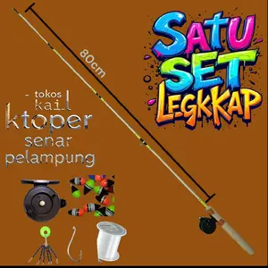 Joran Fiber Putih Kaku Panjang 80cm - Pancing