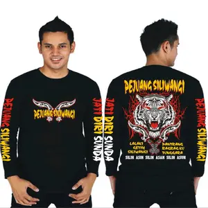 Kaos Cowok Lengan Panjang - Gambar PEJUANG SILIWANGI - Oblong Pria Dewasa - Kaos Distro - Tshirt - Baju Motif Nyaman