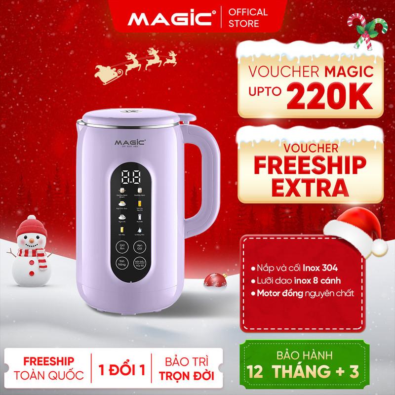  Máy Nấu Sữa Hạt Magic A-100 Dung Tích 1.2L Lưỡi Dao 8 Cánh Công Suất 1000W Có Chức Năng Xay Sinh Tố Bảo Hành 12 Tháng 