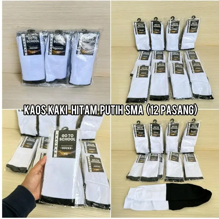Kaos kaki sekolah SMP SMA 1pcs 1