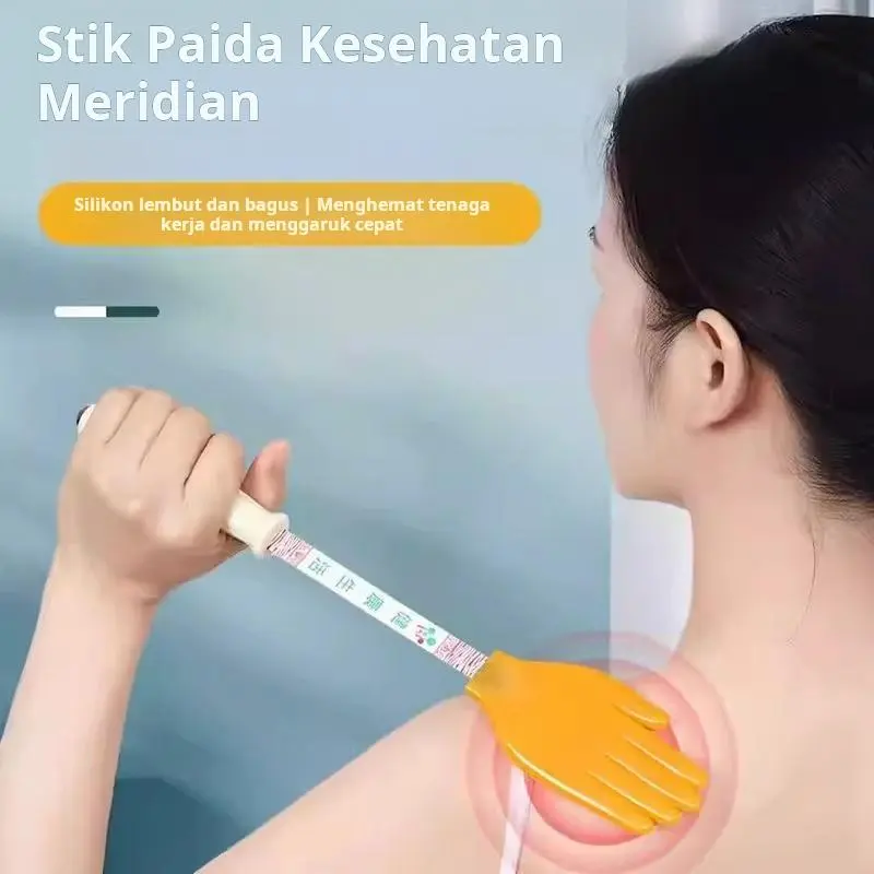 Pemukul meridian silikon, pemukul pemeliharaan kesehatan, pemukul telapak tangan, gesper telapak tangan, pemukul punggung, palu Wajah Terapi 1