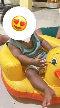 Product Review of Kursi Bayi Sofa Makan Bayi Belajar Duduk Balon Baby Chair Model Tiup Bebek tempat Duduk Bayi Kursi Balon Bayi from K**o 0