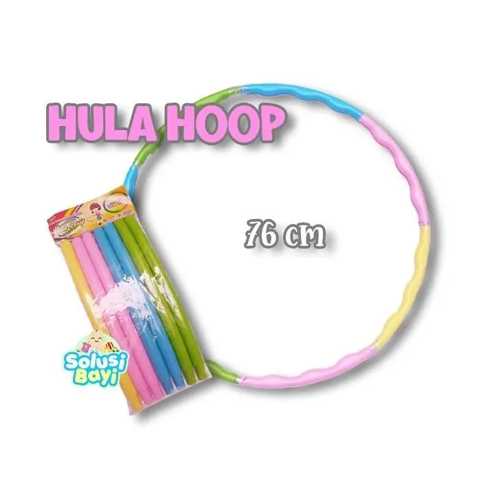 Mainan Hula Hoop Ring Plastik Hula hop Hulla Hoop Dancing Anak Dewasa Olahraga Outdoor 3