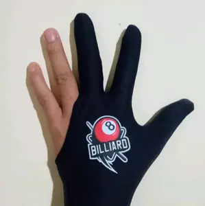 Sarung tangan billiar bahan spandek nillon Ball Bola/ bisa custom logo sablon dtf sendiri