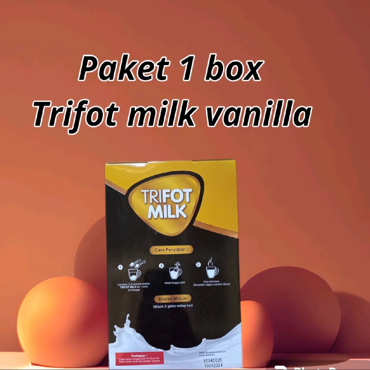 1 box susu bubuk trifot rasa vanilla ukuran 200 gram susu sapi ekonomis