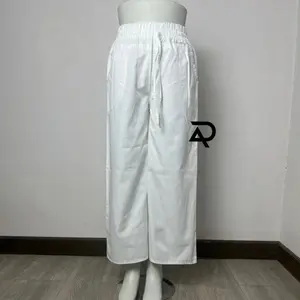 Celana Wanita Kulot Putih Standar Jumbo Semi Jeans Denim Premium - Celana Panjang Putih Wanita