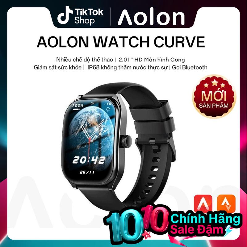 Aolon Curve Đồng hồ thông minh Smartwatch IP68 Bluetooth Call giám sát sức khỏe Đồng hồ thông minh cho nam giới phụ nữ  Nhiều hình nền theo chủ đề khác nhau Hàng trăm chức năng thể thao đồng hồ chạy bộ