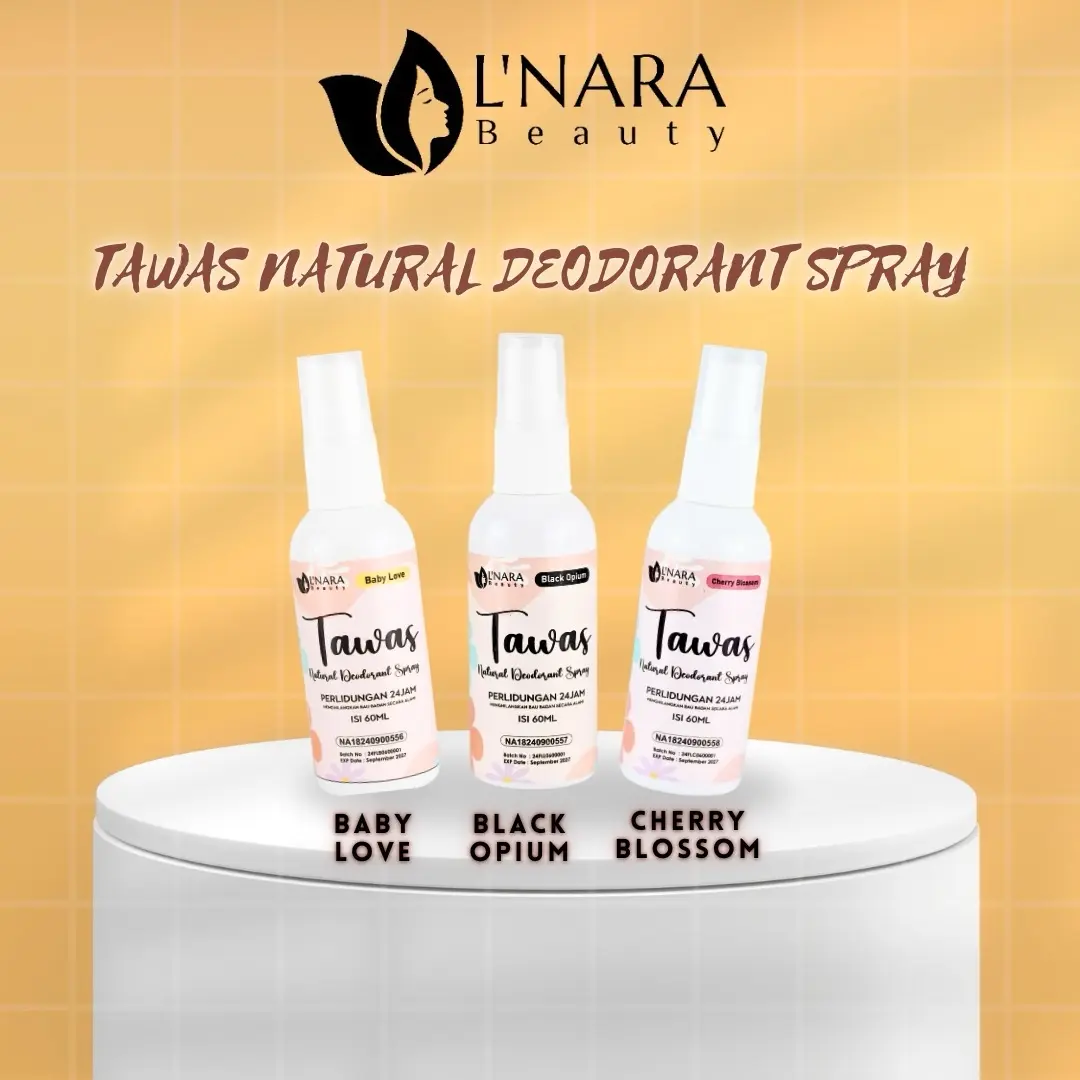 3pcs Deodorant tawas spray Lnara beauty.