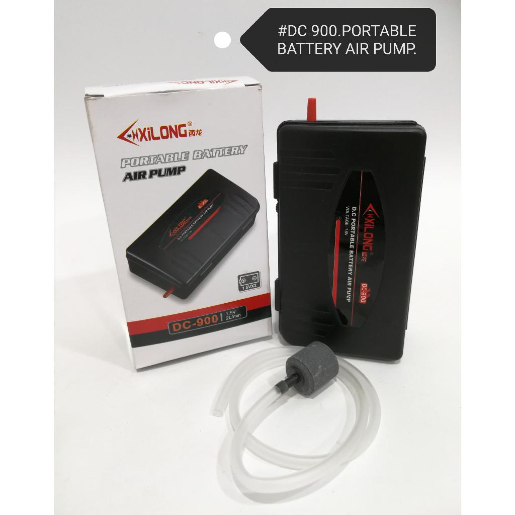 Portable Battery Air Pump Aquarium DC900 Fish Fishing XiLong Pancing Memancing Ikan Akuarium Pam Udara Bateri DC-900