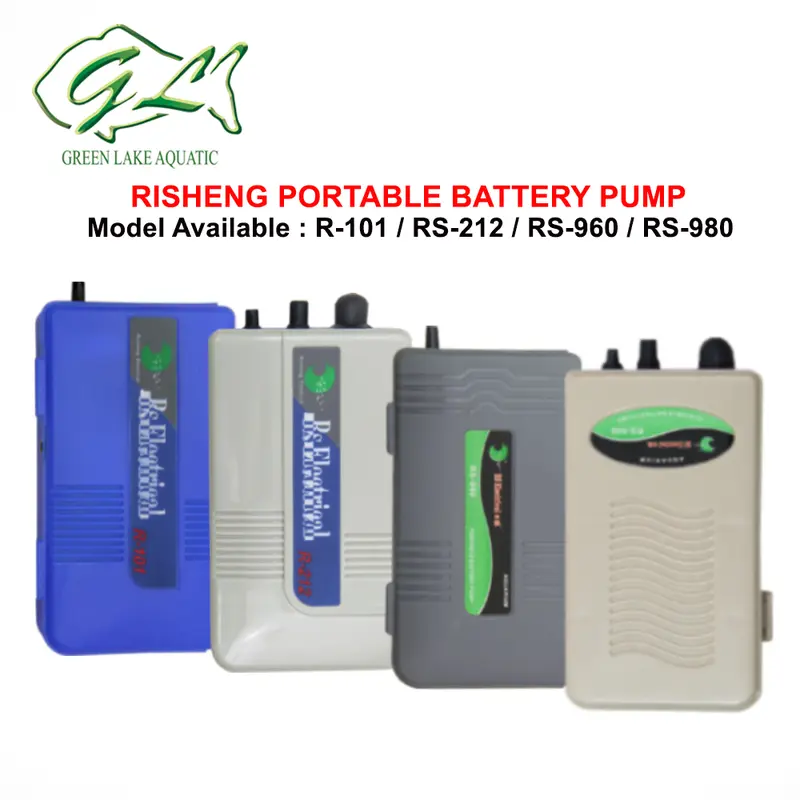 Risheng Pam Bateri Pam Udara Mudah Alih - Risheng Fishing Portable ...