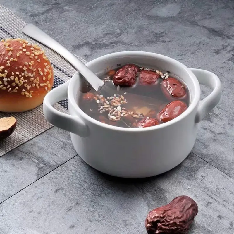 Set 5 Thìa muỗng inox kiểu dáng tròn, lòng sâu làm muỗng canh, muỗng ăn soup 6