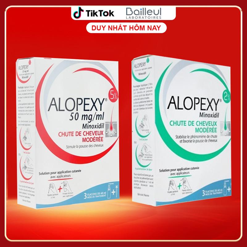  Serum Hỗ Trợ Mọc Tóc Alopexy Minoxidil 2% 5% chính hãng Pháp - Alopexyl 2% 5% 