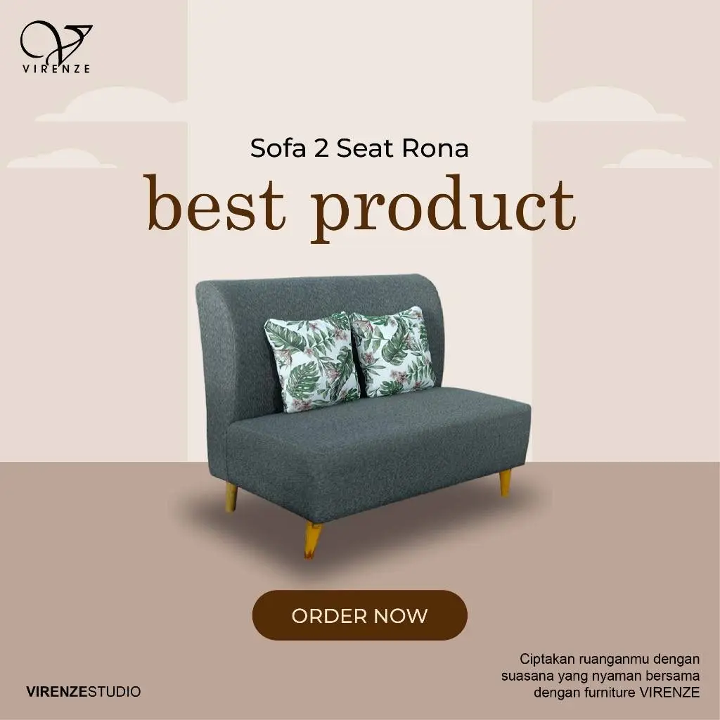 Sofa 2 Seater 2 Seat Rona Jateng Semarang Salatiga Solo Jatim Ngawi Yogya Bantul Sleman dan sekitarnya